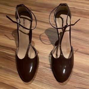 JustFab burgundy heels